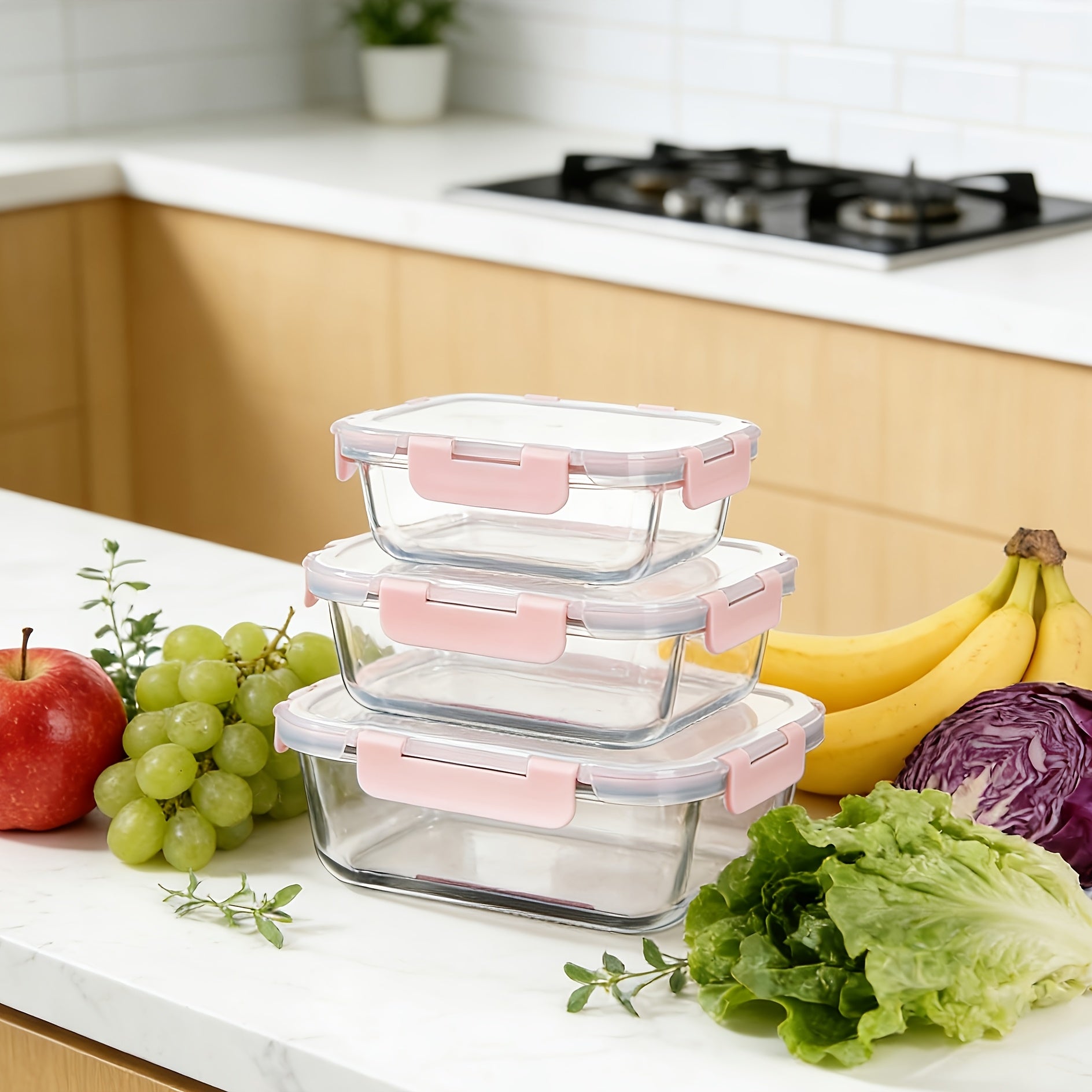 24Pcs (12 Lids+12 Glass Bowl) Borosilicate Glass Food Storage Containers with Airtight Lids, Ideal for Meal Prep, Lunches - Microwave and Dishwasher Safe