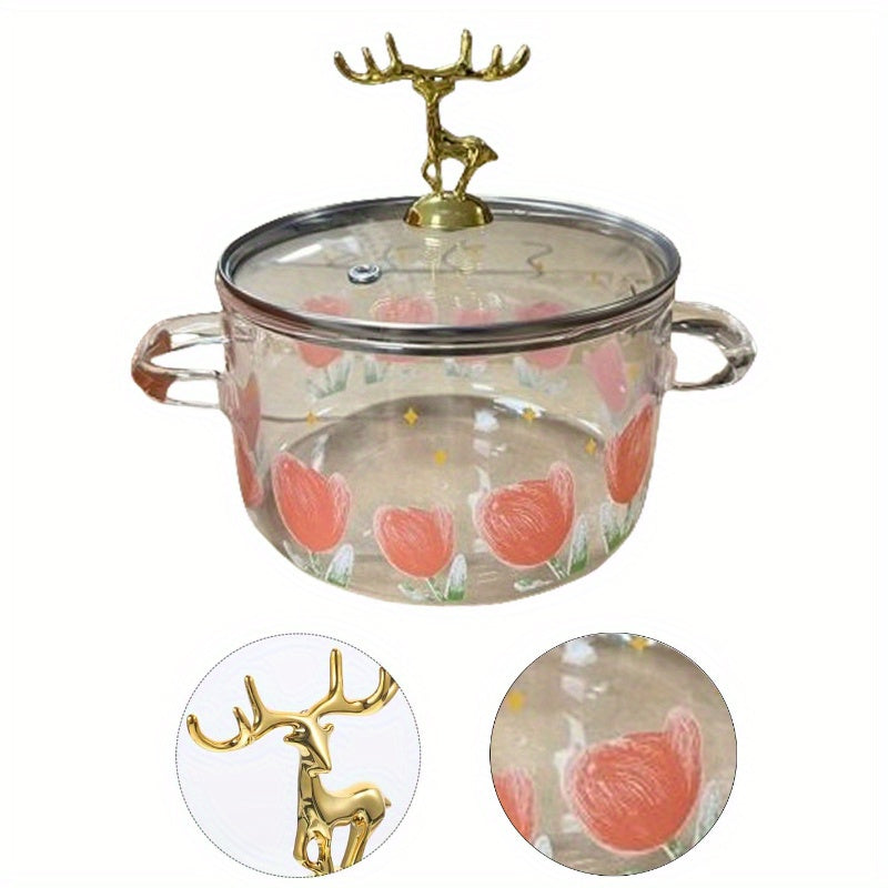 Microwave-safe High Borosilicate Transparent Glass Bowl, Suitable For Cooking\u002F Hot Pot\u002F Oven - Women'S Kitchen Decor Gift, Durable Tableware, Transparent Pasta\u002F Pizza\u002F Soup\u002F Pudding Pot, Perfect Kitchen Utensil